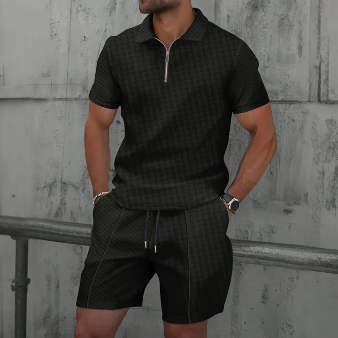 Men's Co-ord Set Blue Size M Cotton 3