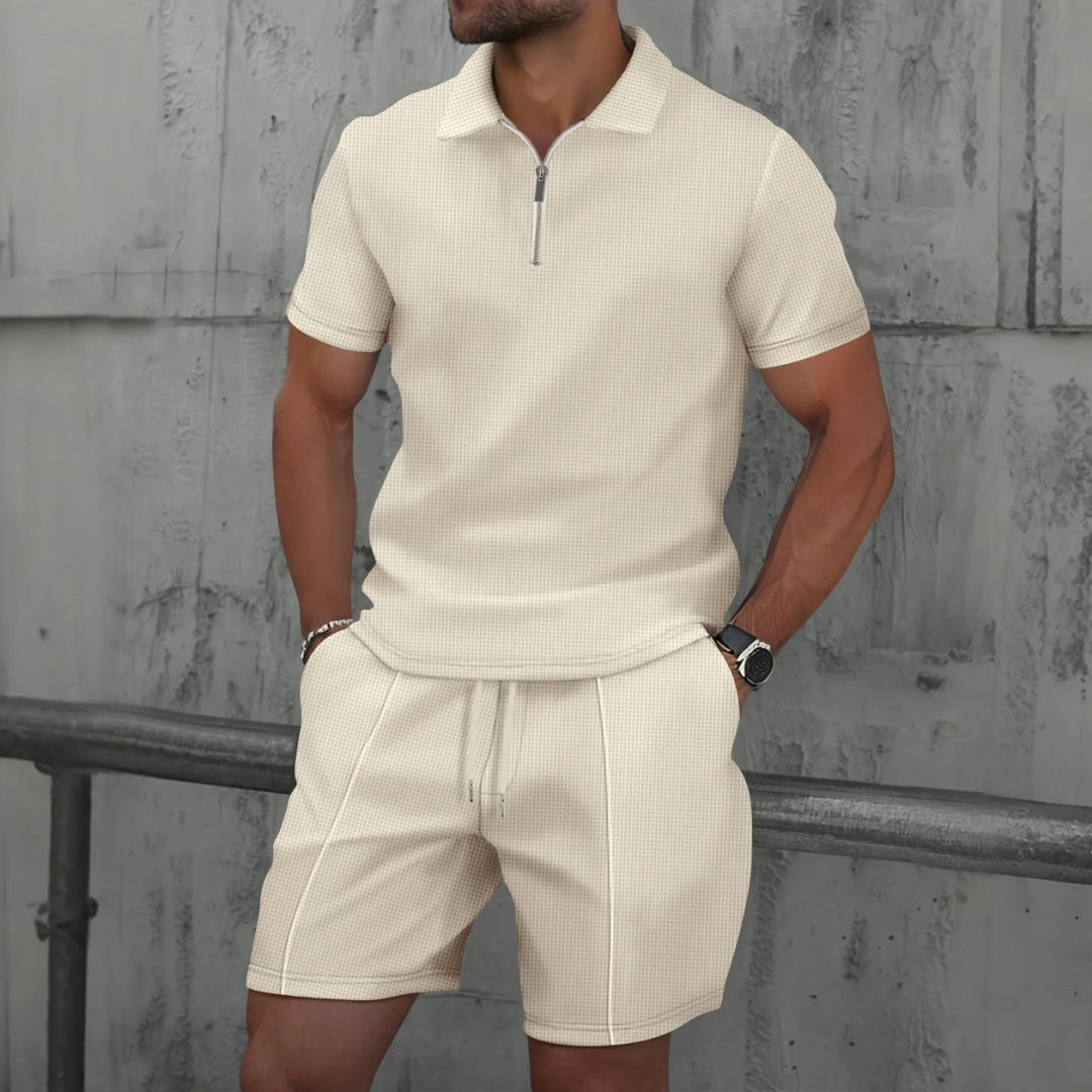 Men's Co-ord Set Blue Size M Cotton 0