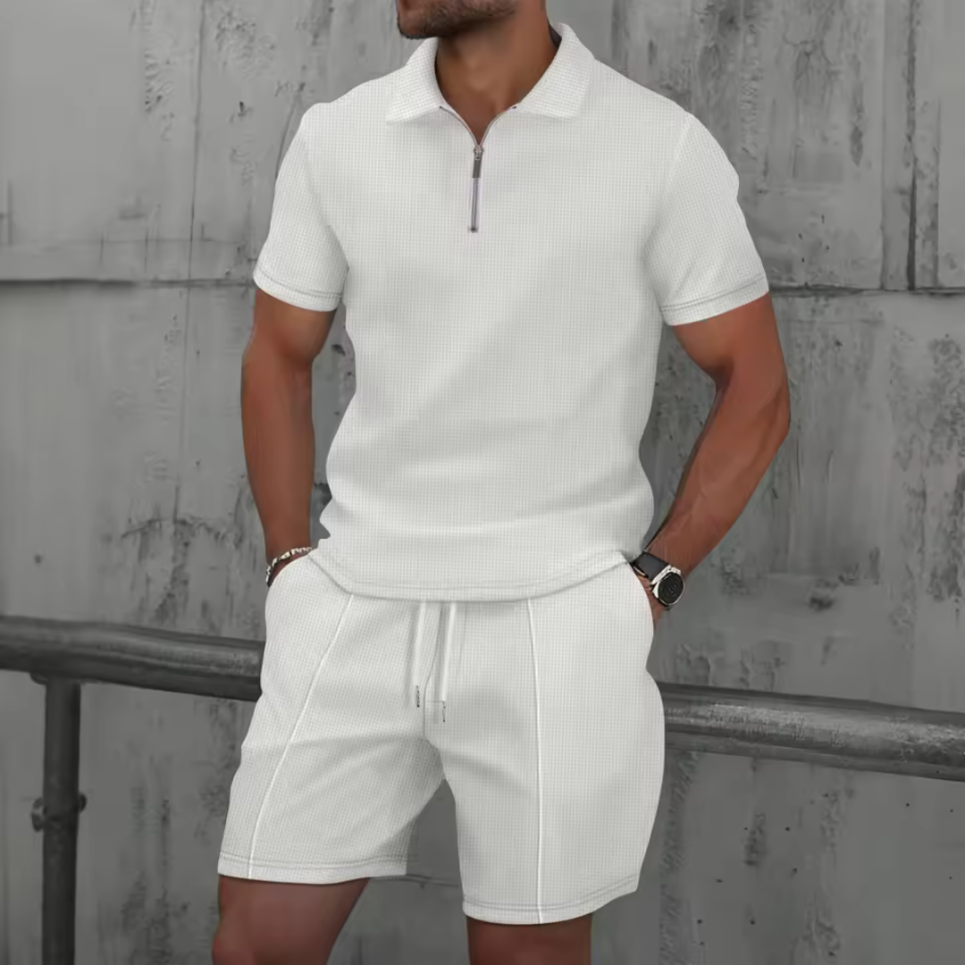 Men's Co-ord Set Blue Size M Cotton 10