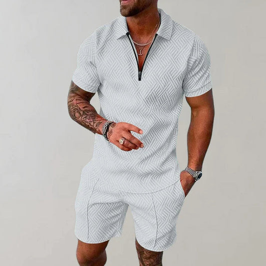Men's Summer Set Blue Size L Cotton Linen 0