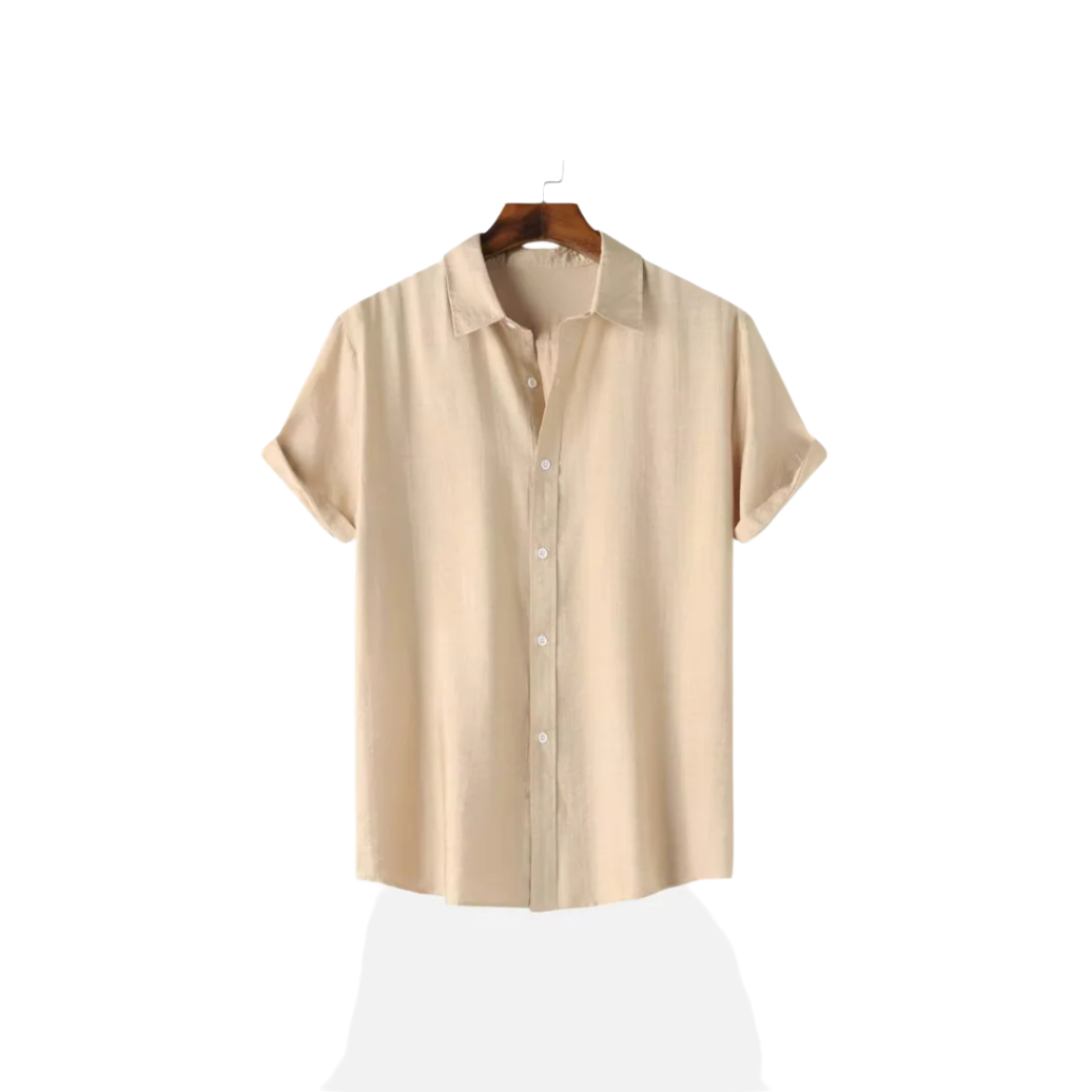 White Linen Button Down Shirt for Men – Lightweight Tailored Fit Casual and Formal Wear 2