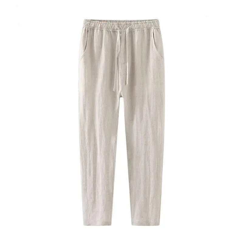 White Linen Pants for Women – Lightweight Relaxed Fit Summer Trousers 6