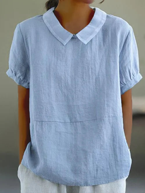 Women's Top White Size S-M Cotton Blend 0