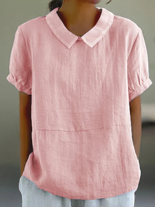 Women's Top White Size S-M Cotton Blend 2