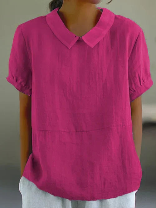 Women's Top White Size S-M Cotton Blend 5